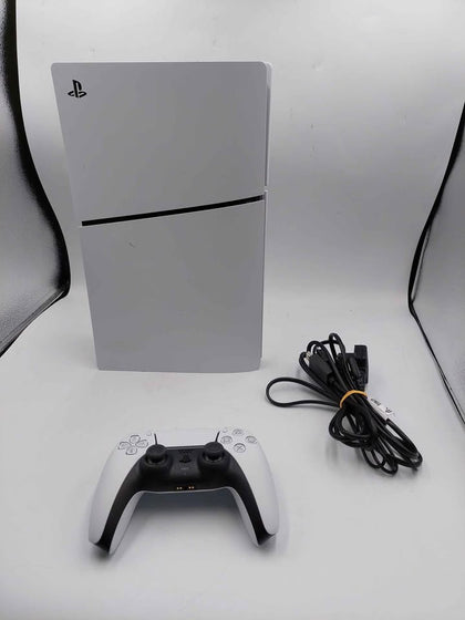 PlayStation 5 console slim digital edition 825GB White Unboxed with Controller and power cable