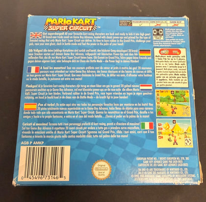 Gameboy Game Boy Advance Mario Kart Super Circuit