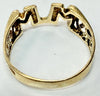 9ct yellow gold mum ring H 1/2