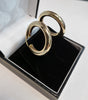 9ct Yellow Gold Hoop Earrings - 5.01g - Approx. 1"