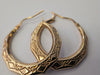 9ct Gold Patterned Earrings