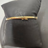 9ct Yellow Gold Diamond Wishbone Bangle