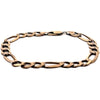 9ct Figaro Bracelet 9" Solid