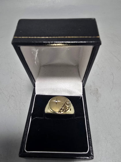 9ct Gold Ring 375 3.4G Size U