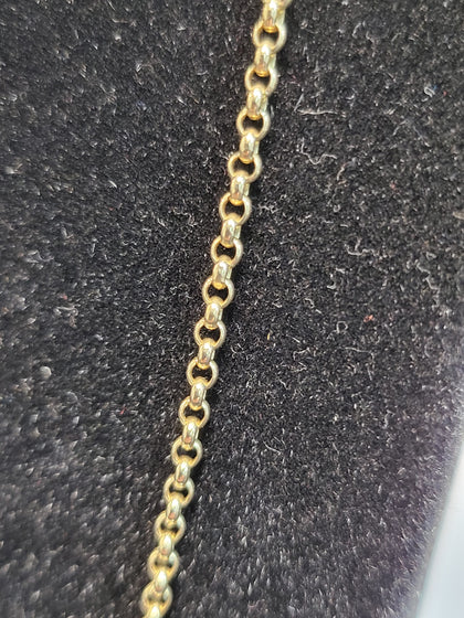 9ct Yellow Gold Thin Belcher Chain - 24