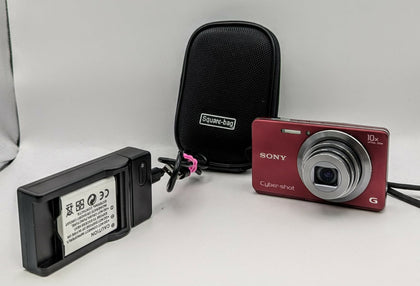 Sony Cyber-shot DSC-W690 16.1MP Digital Camera 10x Zoom Camera Red English CCD