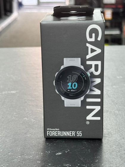 Garmin Forerunner 55 GPS Running Smartwatch - White, A