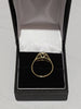 9ct Yellow Gold Ring with Clear Stones - Size N - 2.51g
