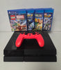 Playstation 4 Console, 500GB Black, with 4 games (wired Controller)