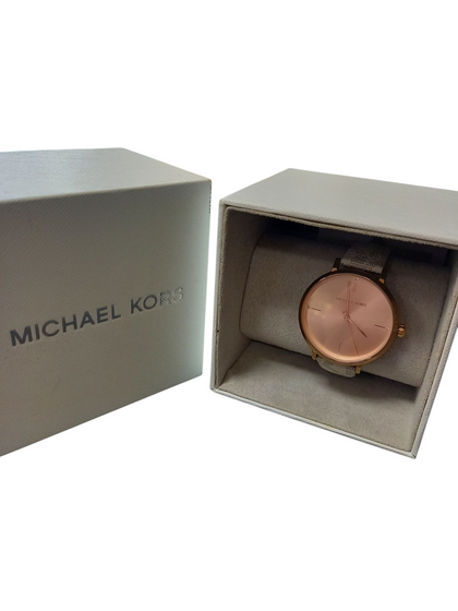 Michael Kors Women's Jayne Three-Hand Rose Gold-Tone Alloy Watch