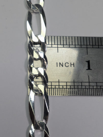 Brand New 925 Silver Figaro Bracelet