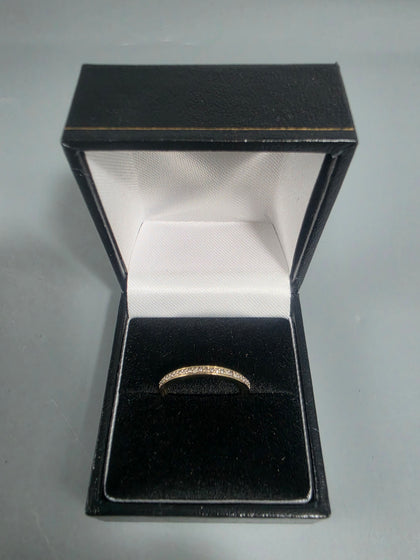 9CT Gold Ring With Stones 1.4G size O