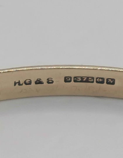 9ct 375 yellow gold Bangle 4.6g Boxed & hallmarked