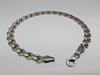 9ct White Gold X Link  Bracelet