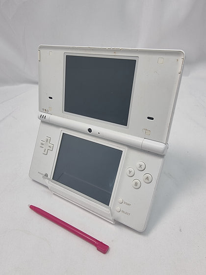Nintendo DSi  White handheld console with 3rd party stylus and original nintendo charger unboxed