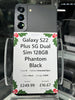 Galaxy S22 Plus 5G Dual Sim 128GB Phantom Black
