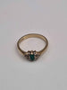 9ct Yellow Gold CZ Cluster Ring - 2.16 Grams - Size O - Birmingham Assay Mark