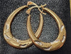 9CT -  Gold Hoop Earrings - 1.00g