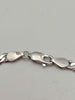 9ct White Gold Curb Bracelet - 7.5" Long - 3.89 Grams