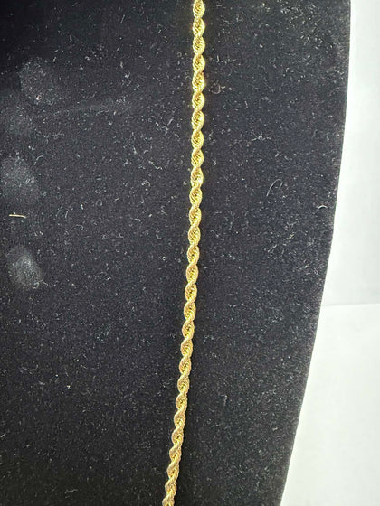 14ct Yellow Gold rope Chain, 30