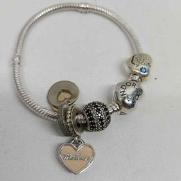 Pandora (ALE 925) Silvers Childs Bracelet With 4 Charms - 7