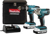 Makita 18V Li-ion Brushed Cordless Combi Drill & Impact Driver DK18922AX2
