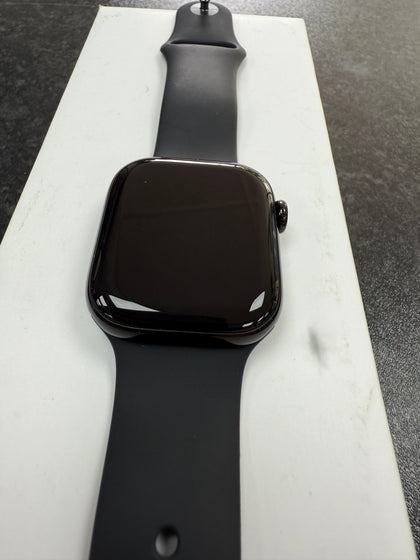 Apple Watch Series 10 - 42mm - GPS - Jet Black Aluminium Case - Black Sport Band - S/M