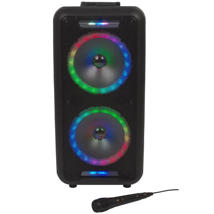 ** Collection Only ** Intempo Wireless Bluetooth Party Trolley Speaker LED Lights Microphone