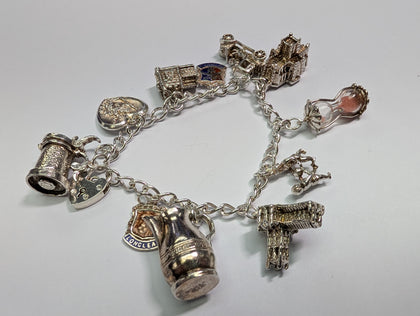 Sterling Silver Charm bracelet With Charms
