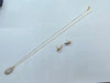 9CT GOLD CHAIN AND EARRINGS LEIGH STORE