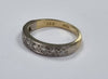 18ct gold diamond half eternity ring Size L