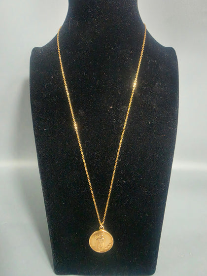 9CT Gold Necklace With Pendent 5.8G HM 375