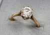 9ct Gold CZ Ring Size "O"