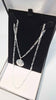 925 Sterling Silver 3-In-1 Figaro Chain Necklace With St.Chris - 24" Long - 17.0 Grams **BRAND NEW**