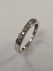 9ct White Gold Diamond Ring Size O