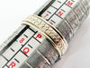 9ct white gold wedding band ring size O 1/2