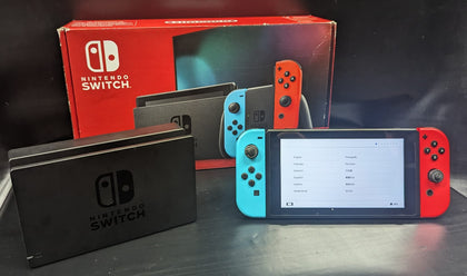 Nintendo Switch V1 Console - Neon Red/Blue