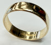 9ct yellow gold wedding band ring size N 1/2