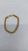 9ct Yellow Gold Interlocking Link Bracelet Chain - 8" Long - 7.11 Grams