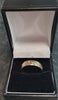 9ct Yellow Gold Patterned Band Ring - Size Q - 2.63G