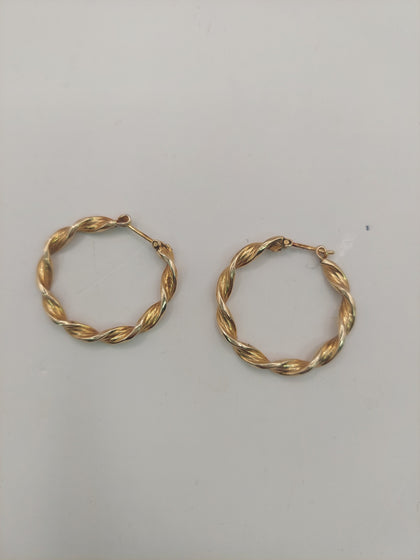 9k Gold Earrings 2.31G Hallmarked(375)&Tested