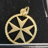 9ct Yellow Gold Maltese Cross - 1.2G - Hallmarked