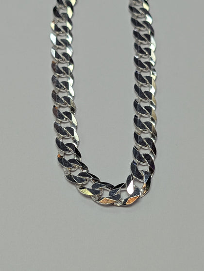 Brand New Silver Curb Chain