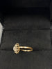 9ct Yellow Gold Ring With CZ Cluster