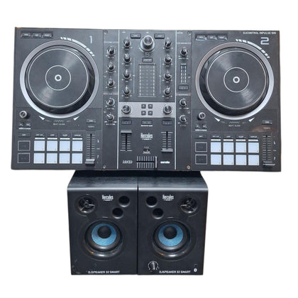 Hercules Inpulse 500-2 & Hercules Dj Speaker 32 Smart Bundle