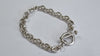 Silver T bar Bracelet 7"