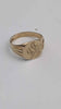 9ct Yellow Gold Vintage Men’s Signet Ring with Engraved Pattern – 4.93g – Size R – Classic Retro Style