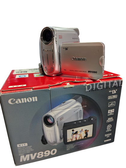 CANON MV890 MINI DV CAMCORDER BOXED PRESTON STORE