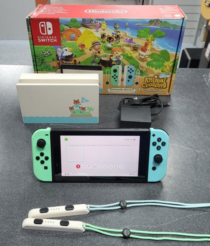 Switch Console - 32GB Animal Crossing Pastel/White Joy-Con (No Game/DLC) Boxed