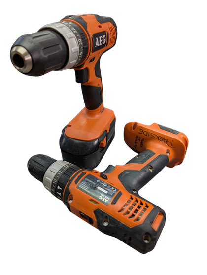 Aeg 18v Twin Cordless Drill Set With Hard Case And Charger